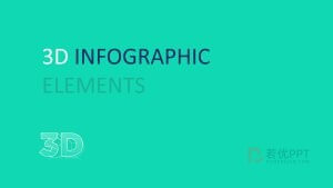 绿色3D立体风格数据图表PPT模板