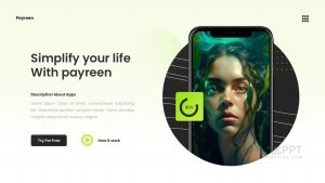 绿色简约风手机样机营销推广工作报告PPT模板