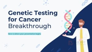 医学医疗癌症突破性基因检测PPT模板