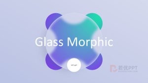 精选毛玻璃风格动态PPT模板