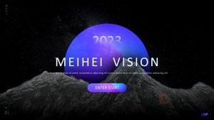 蓝紫色英文版创意星空宇宙主题PPT模板