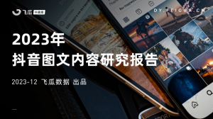 【飞瓜】2023年抖音图文内容研究报告（PDF）