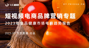 飞瓜数据：短视频电商品牌营销专题——2023年食品健康市场电商趋势报告（PDF版）