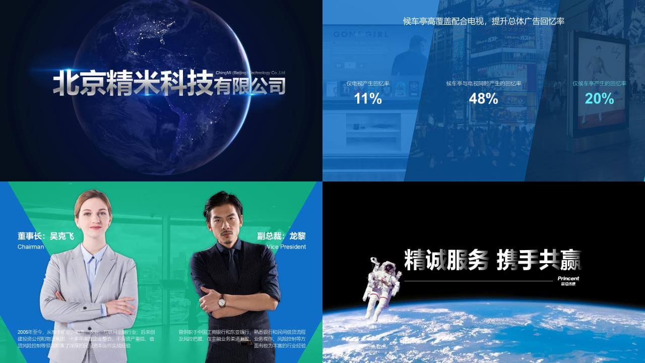 155页简约商务风企业介绍PPT模板